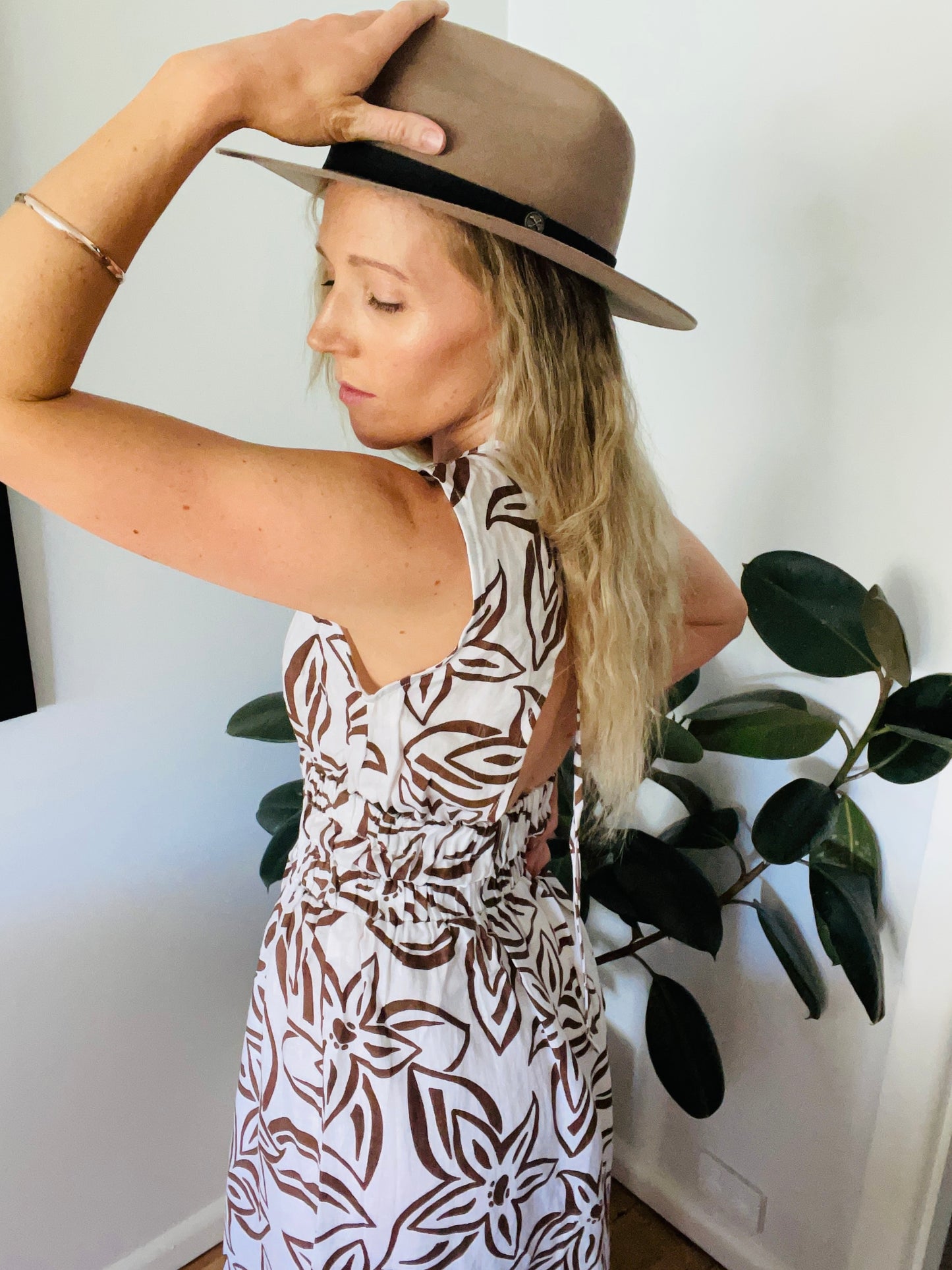 ONE LEFT The Olive Maxi Dress- Tropics