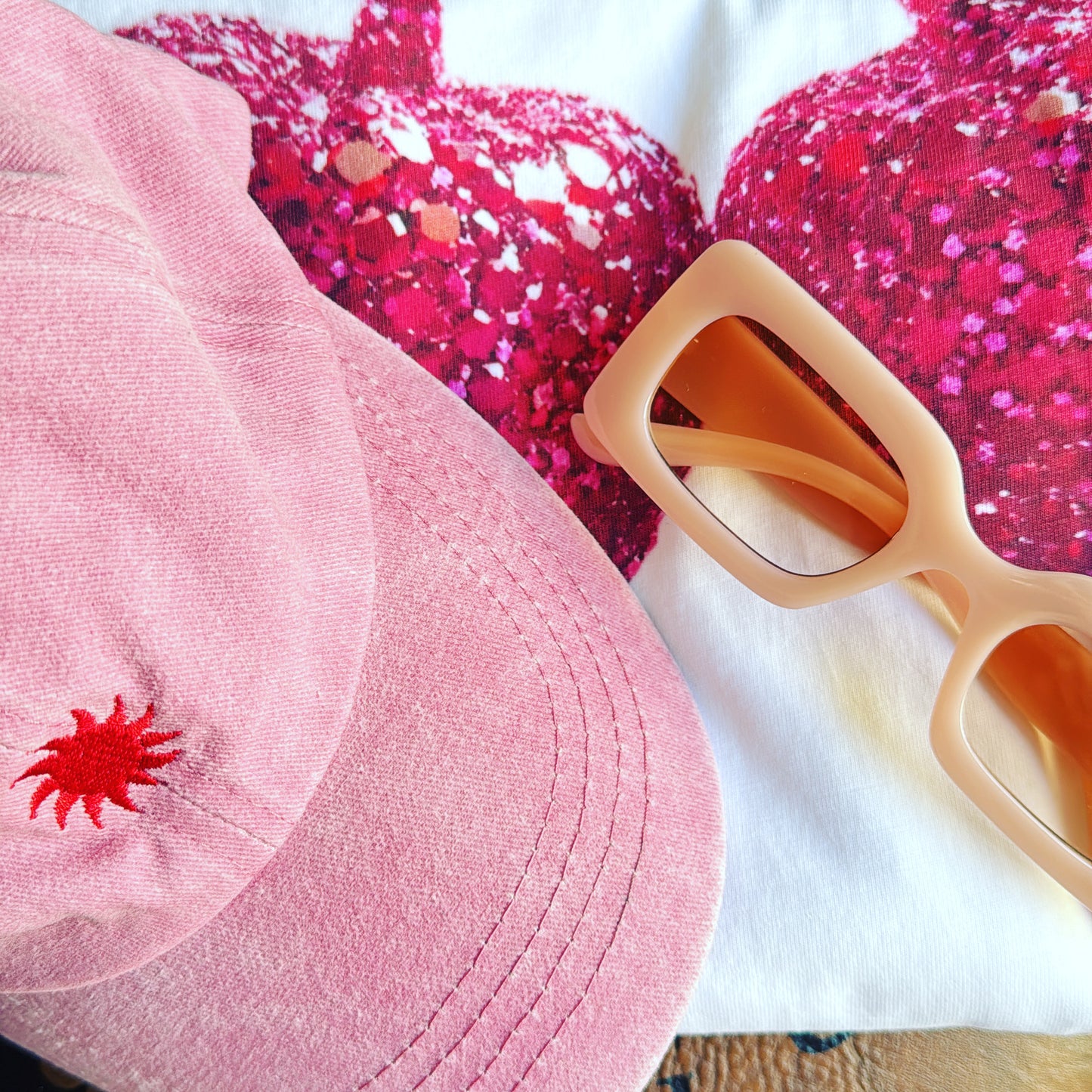 Sun Chaser Cap- Pink/red