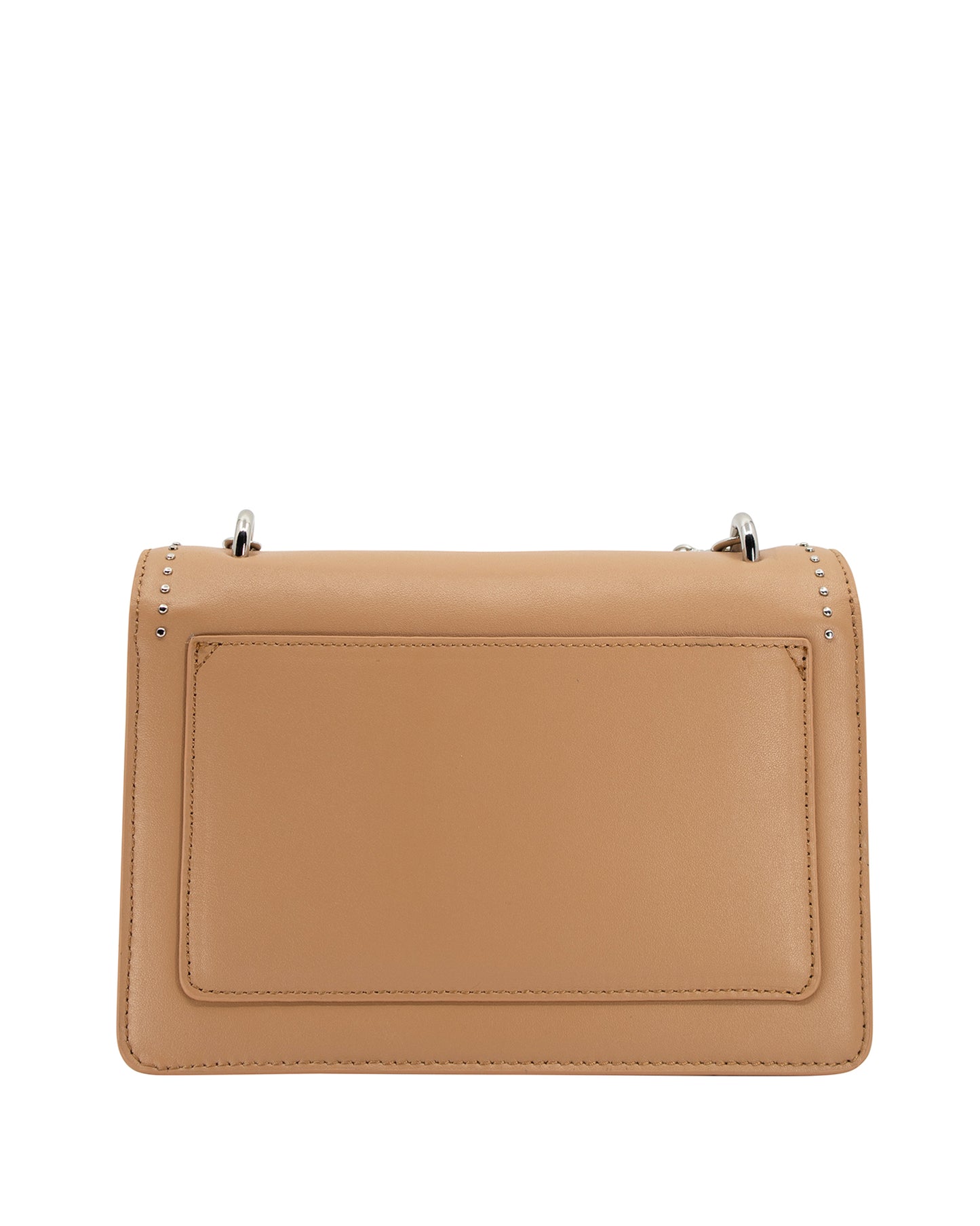 Flap Bag in Tan/Silver
