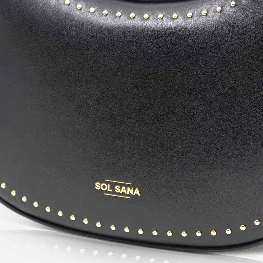 Crescent Bag in Black/Gold