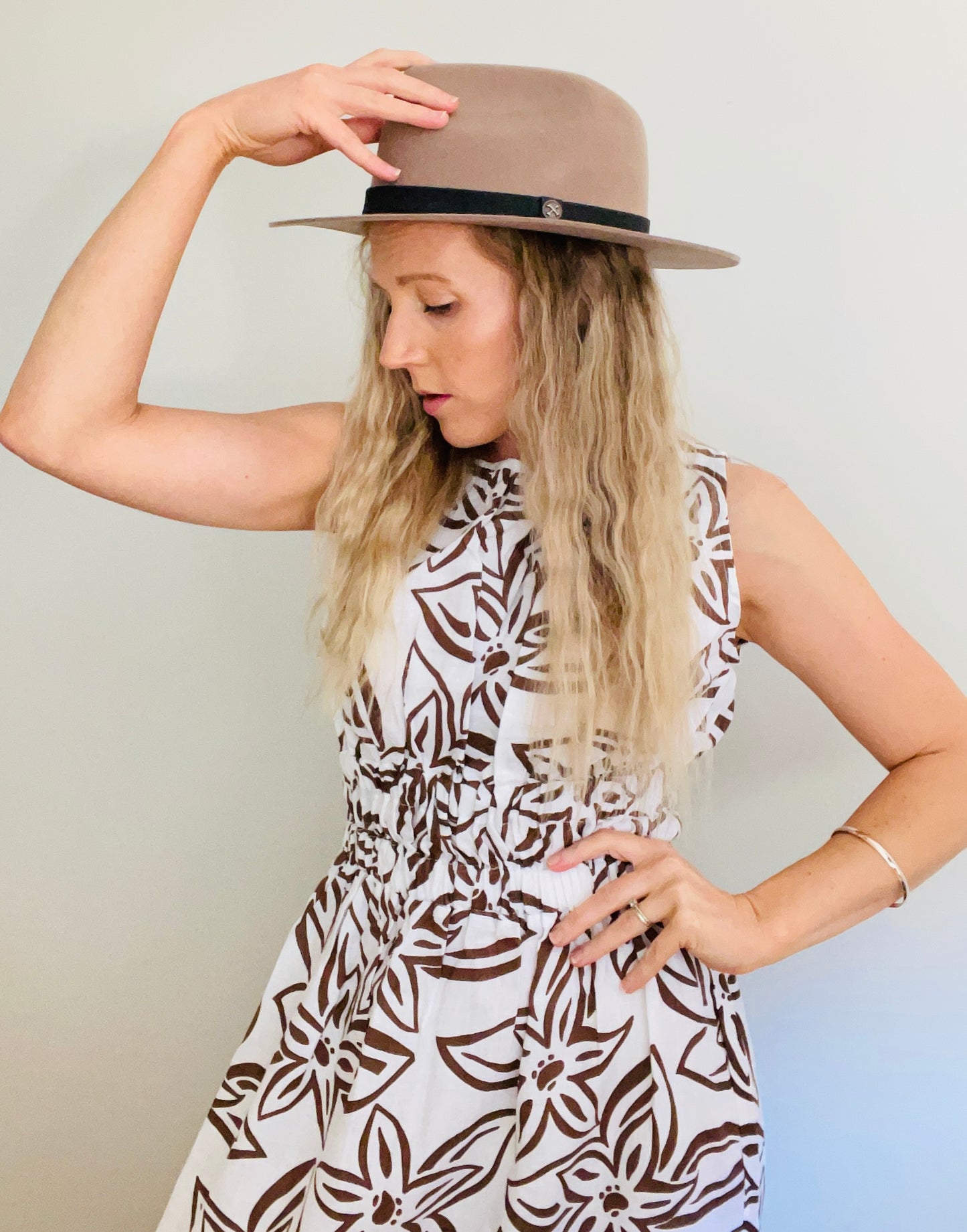 TWO LEFT- The Chief Tan Fedora
