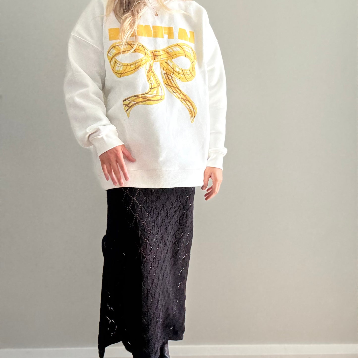 ONE LEFT- La Femme Fleeced Sweatshirt