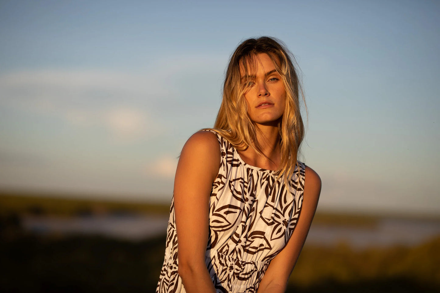 ONE LEFT The Olive Maxi Dress- Tropics
