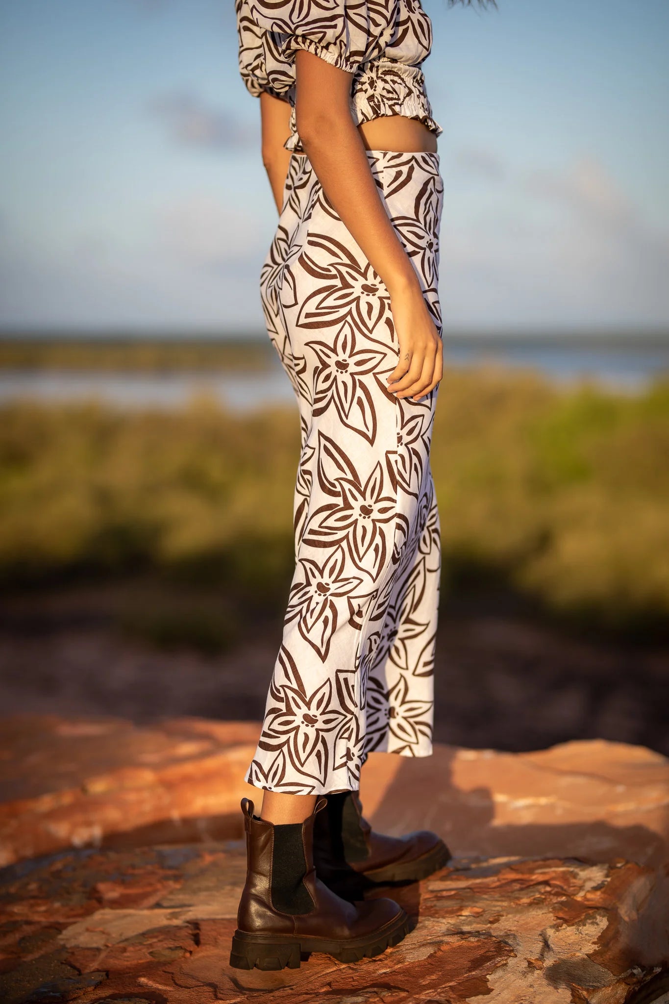 ONE LEFT The Kate Maxi Skirt- Tropics
