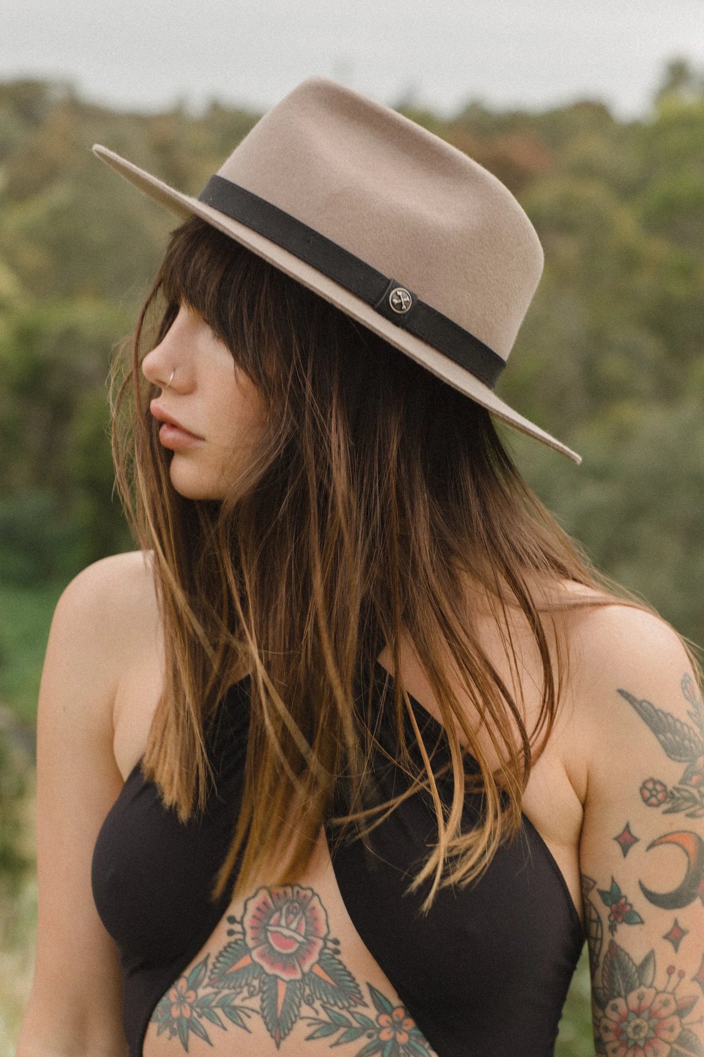 TWO LEFT- The Chief Tan Fedora