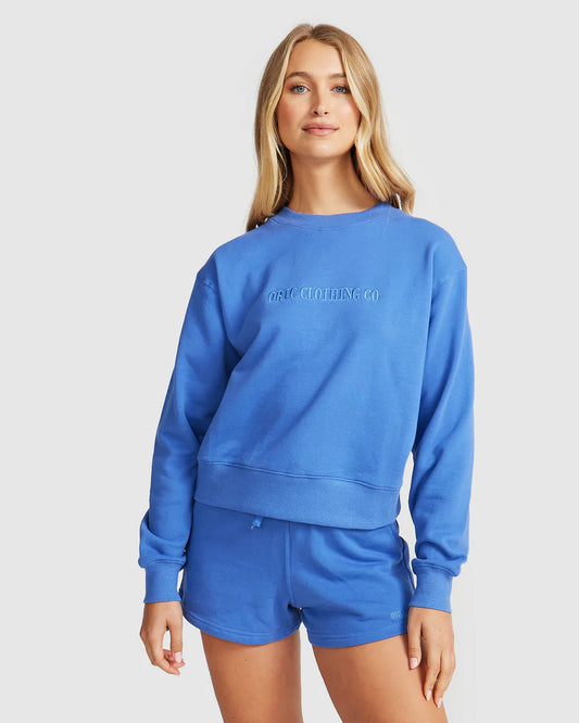 Womens Lounge Shorts- Blue