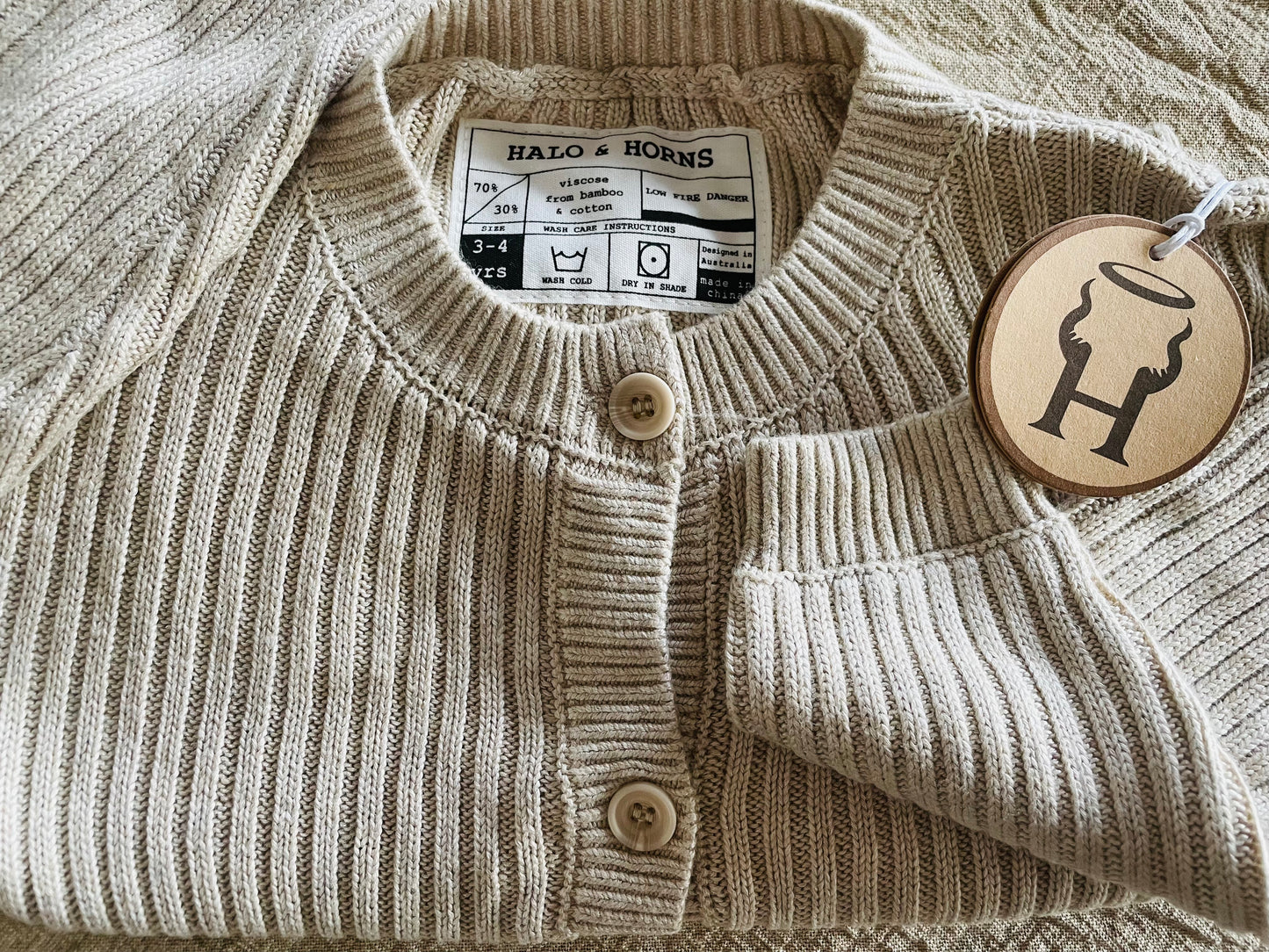 Oat Rib Knit Cardigan