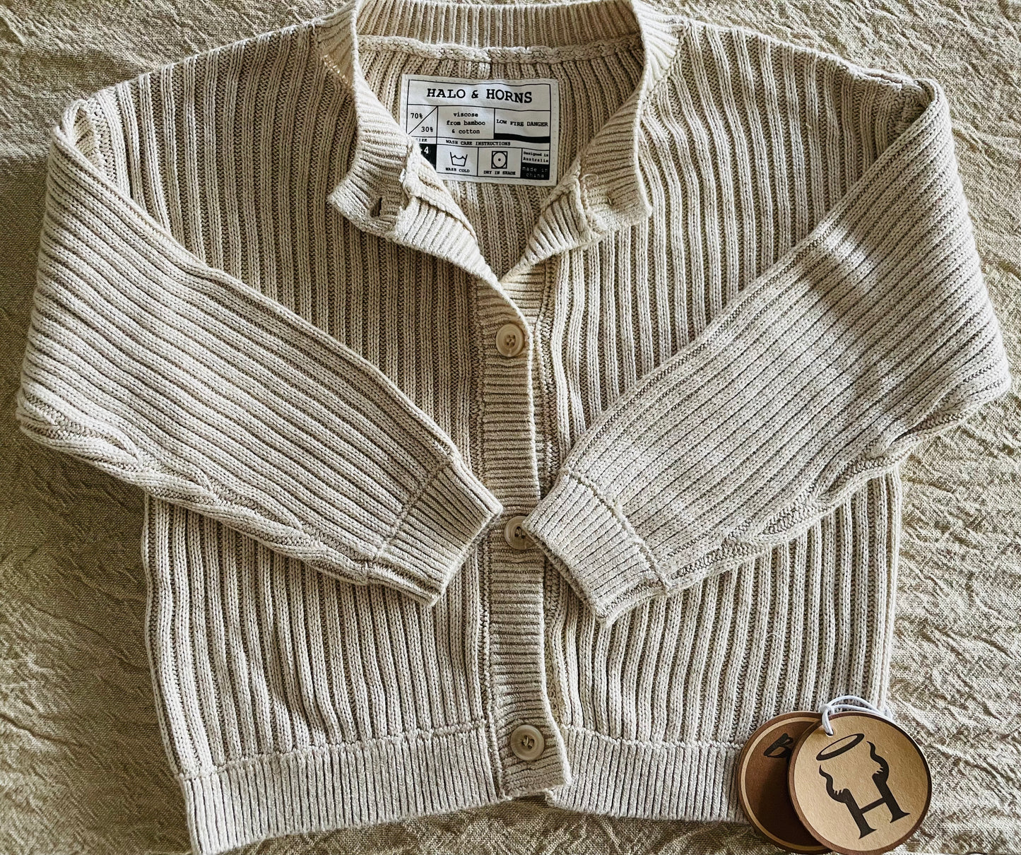 Oat Rib Knit Cardigan