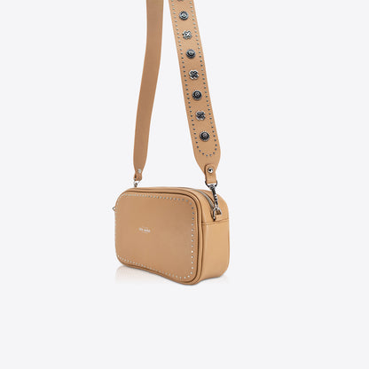 Camera bag in Tan/Silver