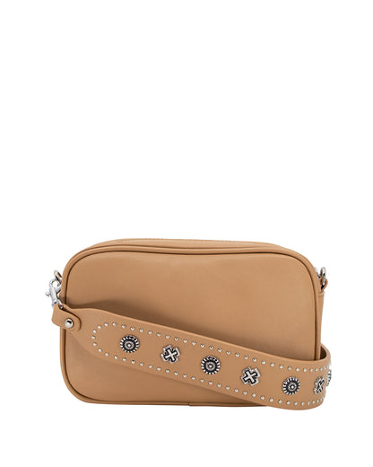 Camera bag in Tan/Silver