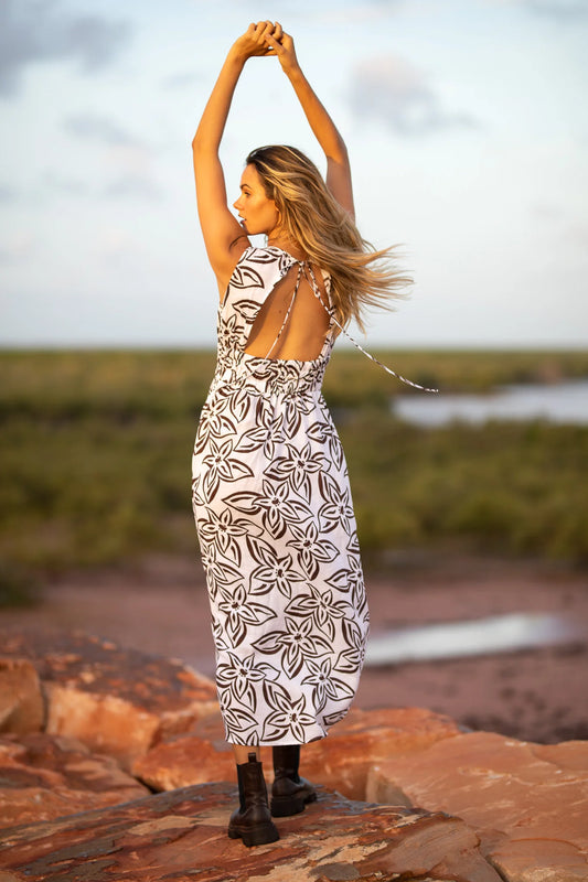 The Olive Maxi Dress- Tropics