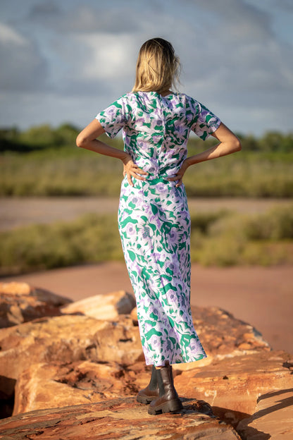 ONE LEFT The Kate Maxi Skirt in Flora