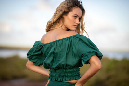 The Kora Blouse- Jade