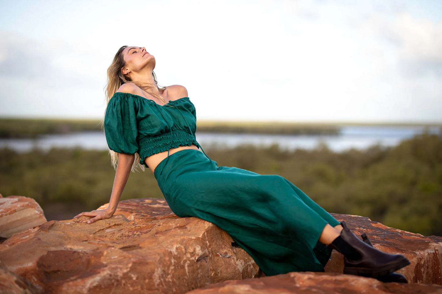 The Kora Blouse- Jade