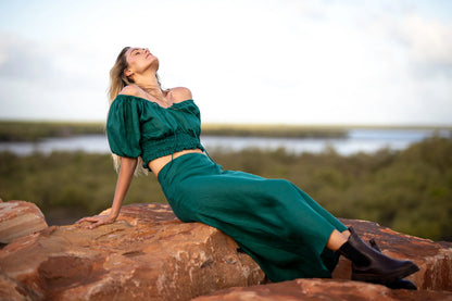 The Kora Blouse- Jade