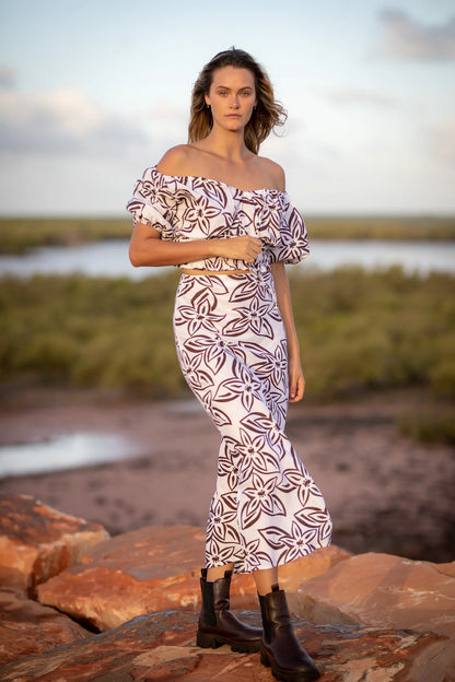 The Kate Maxi Skirt- Tropics