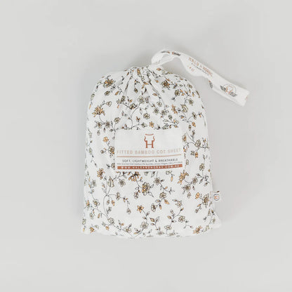 Secret Garden Bamboo Fitted Cot Sheet