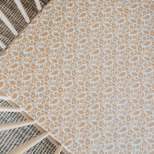 Ginger Boho Bamboo Fitted Cot Sheet