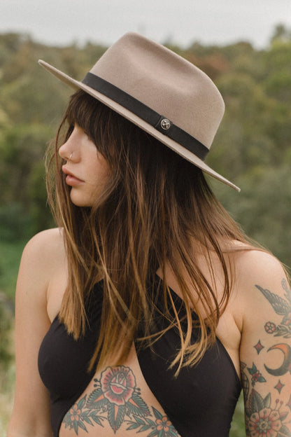 TWO LEFT- The Chief Tan Fedora