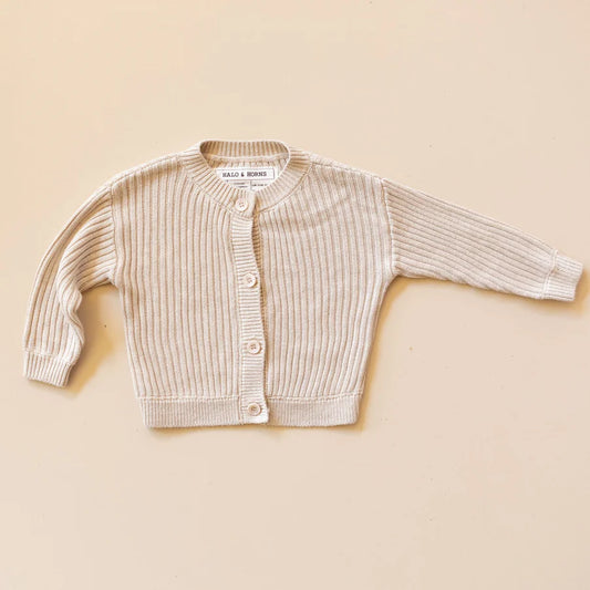 Oat Rib Knit Cardigan