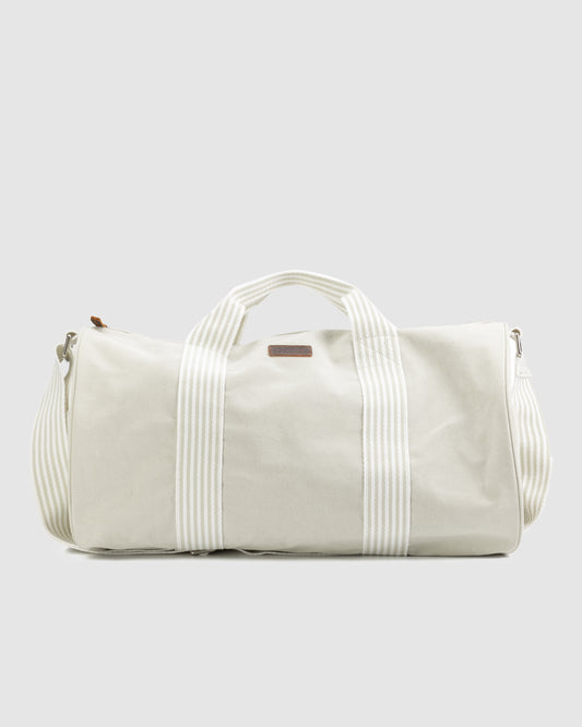 Canvas Duffle Bag- Stone
