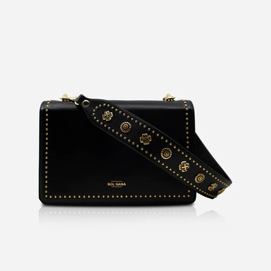 ONE LEFT- Flap Bag Black/Gold