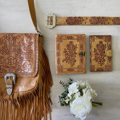 Desert Rose Leather Journal