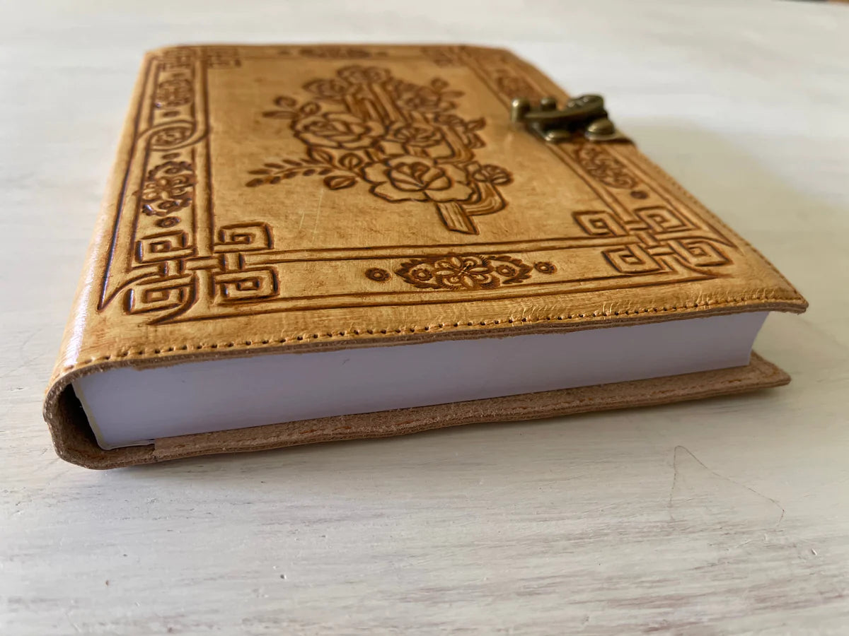 Desert Rose Leather Journal