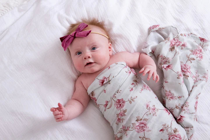 TWO LEFT-Laina Organic Bamboo/Cotton Baby Swaddle